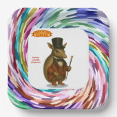 Armand, Armadillo-Ringmeister Pappteller (Vorderseite)