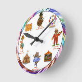 Armand, Armadillo-Ringmeister Runde Wanduhr (Winkel)