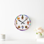 Armand, Armadillo-Ringmeister Runde Wanduhr (Zuhause)