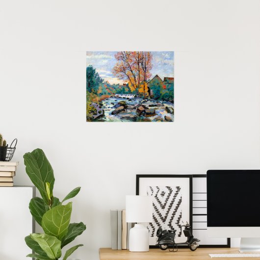 Armand Guillaumin The Bouchardon Mill, Crozant Poster (Heimbüro)