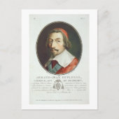 Armand Jean Duplessis, Kardinal, Duc de Richelieu Postkarte (Vorderseite)