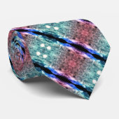 Armani Satin Tribal Stripe Krawatte (Gerollt)