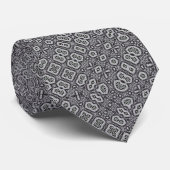 Armani Snow Diamond Matrix Foulard Krawatte (Gerollt)