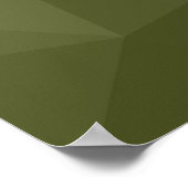 Armatur grünes geometrisches Maschenmuster Monogra Poster (Ecke)