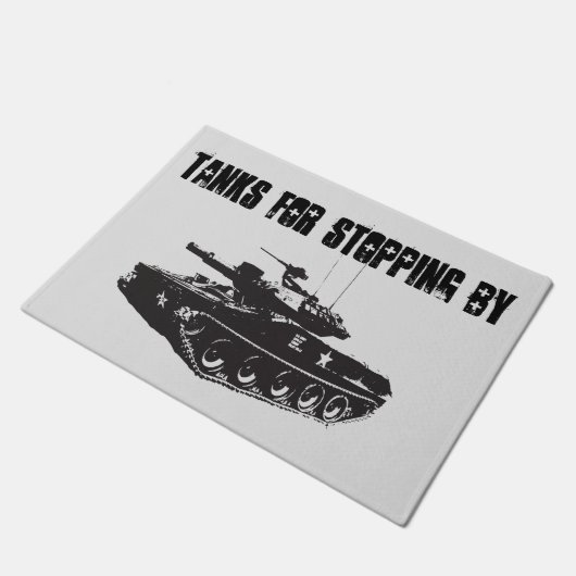 Armaturengast Willkommen Fußmatte (Schrägansicht)