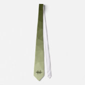 Armaturengradient Geometrie Maschenmuster Monogram Krawatte (Vorderseite)