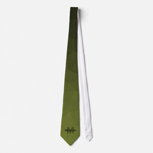 Armaturengradient Geometrie Maschenmuster Monogram Krawatte (Vorderseite)