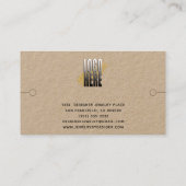 Armband-Anzeige mit Logo-Kraft-Visitenkarte Visitenkarte (Rückseite)