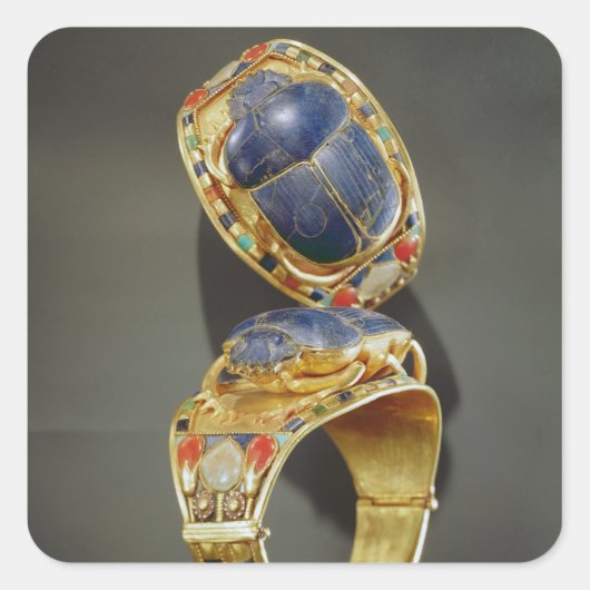 Armband aus dem Grab von Tutankhamun Quadratischer Aufkleber (Vorderseite)