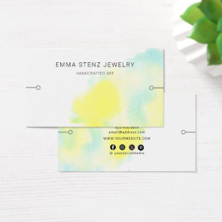 Armband-Displaykarte • Serene Watercolor Splash