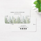 Armband-Displaykarte • Wasserfarbe Kiefernwald (Schreibtisch)