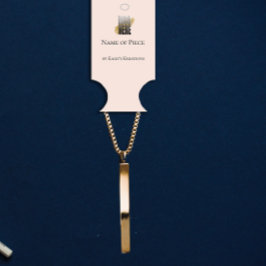 Armband-Inhaber Blush Pink-Logo-Logo Visitenkarten