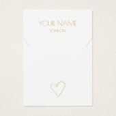 Armband mit weißem goldenen Herz (Vorderseite)