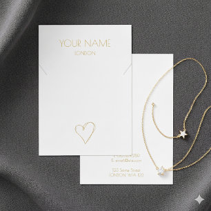 Armband mit weißem goldenen Herz