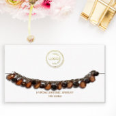 Armband zur Anzeige Ihres Logos in Weiß Visitenkarte