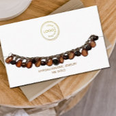 Armband zur Anzeige Ihres Logos in Weiß Visitenkarte