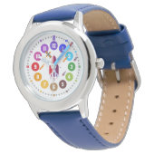 Armbanduhr als Lernuhr für Kinder - Geschenk (Schrägansicht)