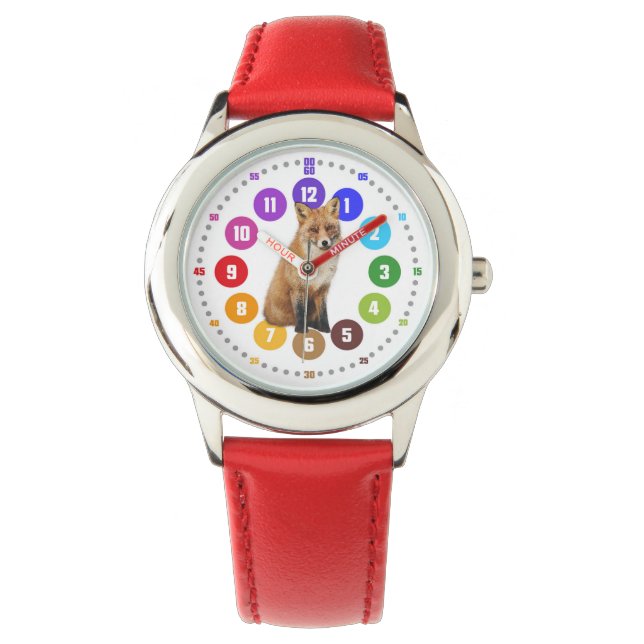 Armbanduhr als Lernuhr für Kinder - Geschenk (Vorderseite)