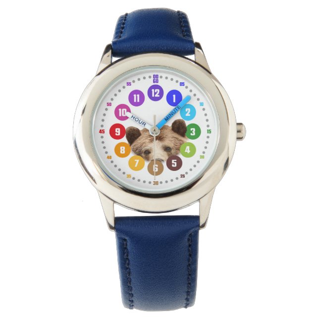 Armbanduhr als Lernuhr für Kinder - Geschenk (Vorderseite)