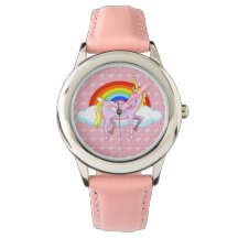 Armbanduhr für Einhorn und Herz