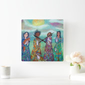 Armbanduhr für Frauen und Tiere Quadratische Wanduhr (Zuhause)