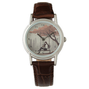 Armbanduhr für literarische Uhren (ARABIC-HINDU-Nu
