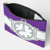 Armbanduhr Lila Zubehörtasche (Offen)