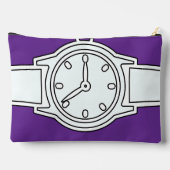 Armbanduhr Lila Zubehörtasche (Rückseite)