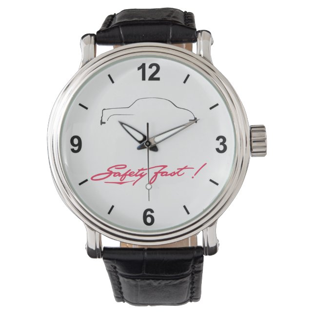 Armbanduhr mit MG Magnette Silhoutte (Vorderseite)