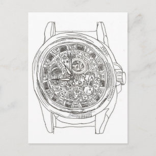Armbanduhr Postkarte