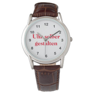 Armbanduhr selber gestalten