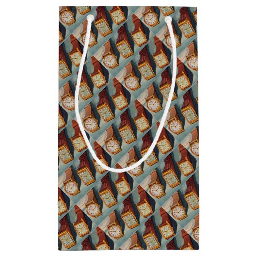 Armbanduhren der 40er Jahre drucken Kleine Geschenktüte (Rückseite)