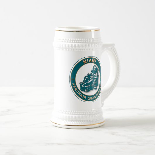 ARMCHAIR QB - Miami Bierglas (VorderseiteRechts)