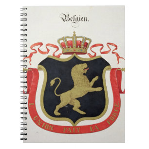 Arme der belgischen Königsfamilie, von einem Notizblock