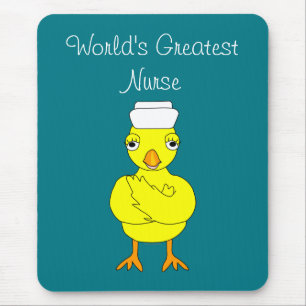 Arme der Kranken der Krankenschwester sind geklapp Mousepad