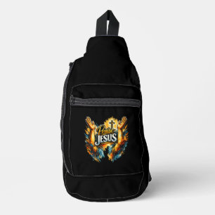Arme erhoben, preiset Jesus - Christlich Crossbody Bag
