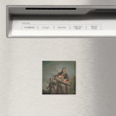 Arme Frau mit Kindern Magnet (In Situ (Geschirrspüler))