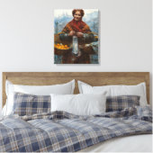 Arme jüdische Frau verkauft Orangen in Warschau Leinwanddruck (Insitu (Schlafzimmer))