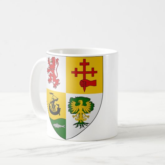 Arme Macdonald von Clanranald Kaffeetasse (Vorderseite Links)