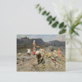 Arme Menschen Ansammlung Kohle Postkarte (Stehend Vorderseite)