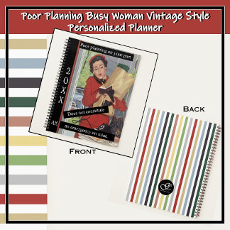 Arme Planung beschäftigt Frauen Vintagen Stil Shop Planer