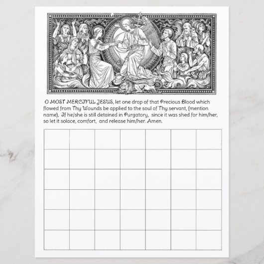 Arme Soule in Gebetsjubeln Kalender katholische (Vorderseite)