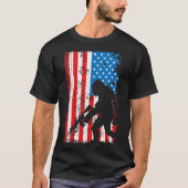 Armed Bigfoot Sasquatch AR-15 Patriotic American F T-Shirt (Vorderseite)