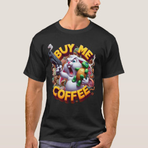 Armed Bunny und Turtle Duel kaufen mir einen Kaffe T-Shirt