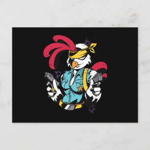 Armed Chick Postkarte