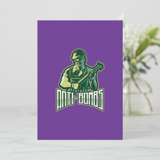 Armed Forces Pride Logo | Gaming & Equality Einladung (Stehend Vorderseite)