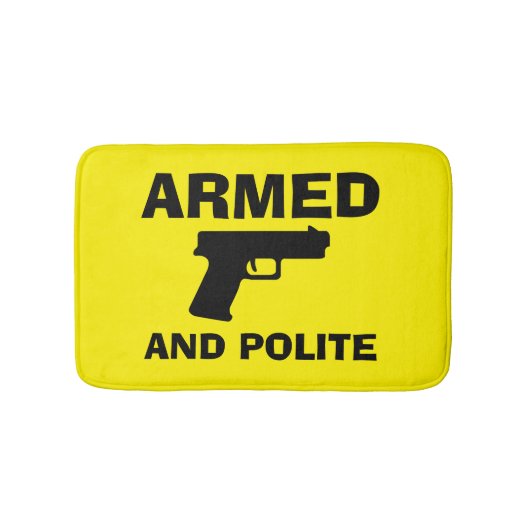 ARMED UND POLITE Bath Mat Badematte (Vorderseite)