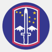 Armee 172. Infanteriebrigade Runder Aufkleber (Vorderseite)