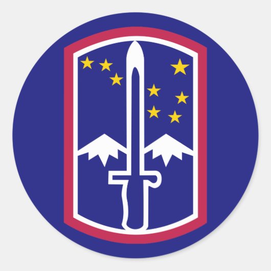 Armee 172. Infanteriebrigade Runder Aufkleber (Vorderseite)