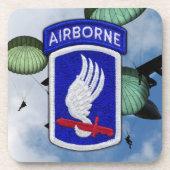Armee 173. ABN ABCT Sky Soldiers Veteranen Getränkeuntersetzer (Vorderseite)